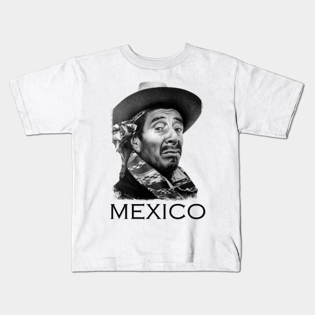 MEXICAN MAN 1 Kids T-Shirt by MiroDesign